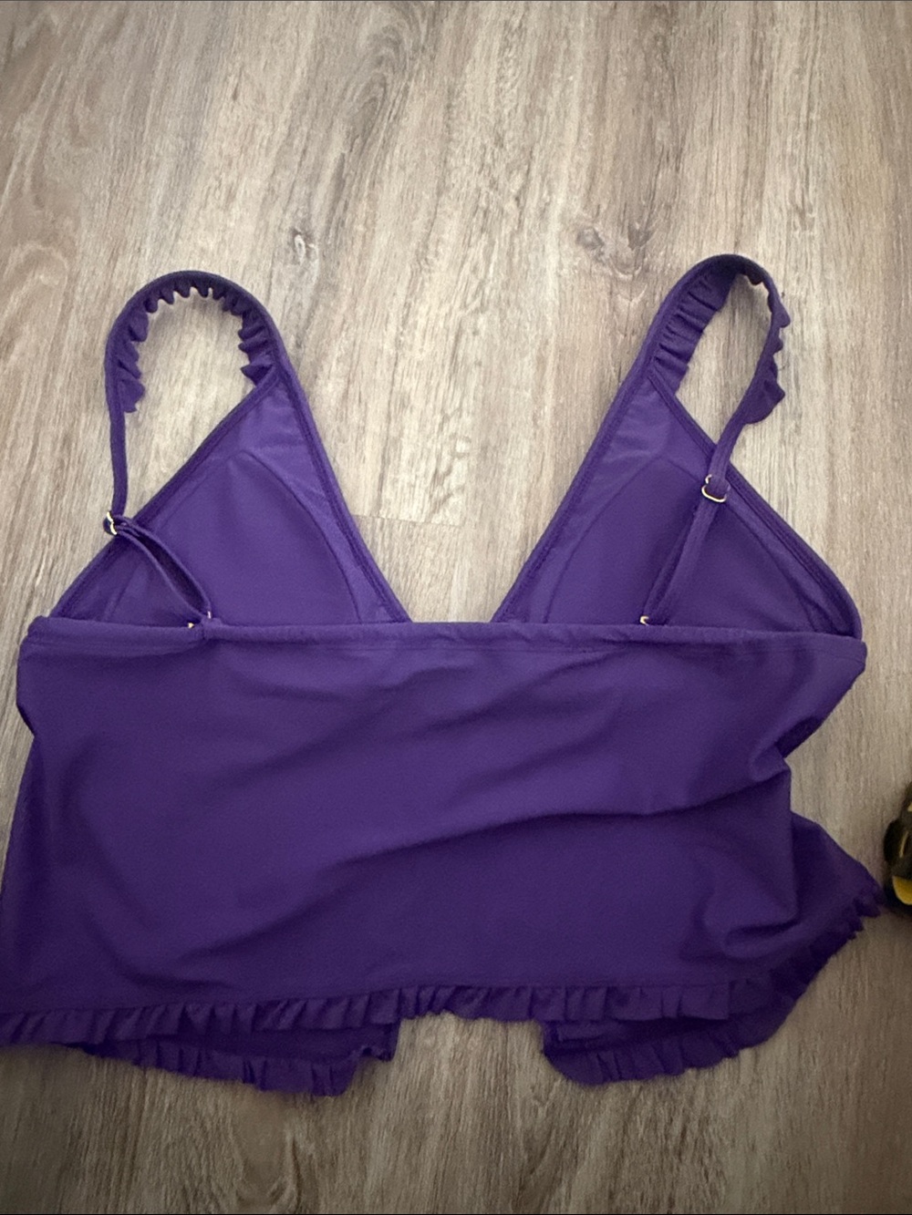 Purple Ruffle Tankini Bikini Set - XL - Picture 8 of 10